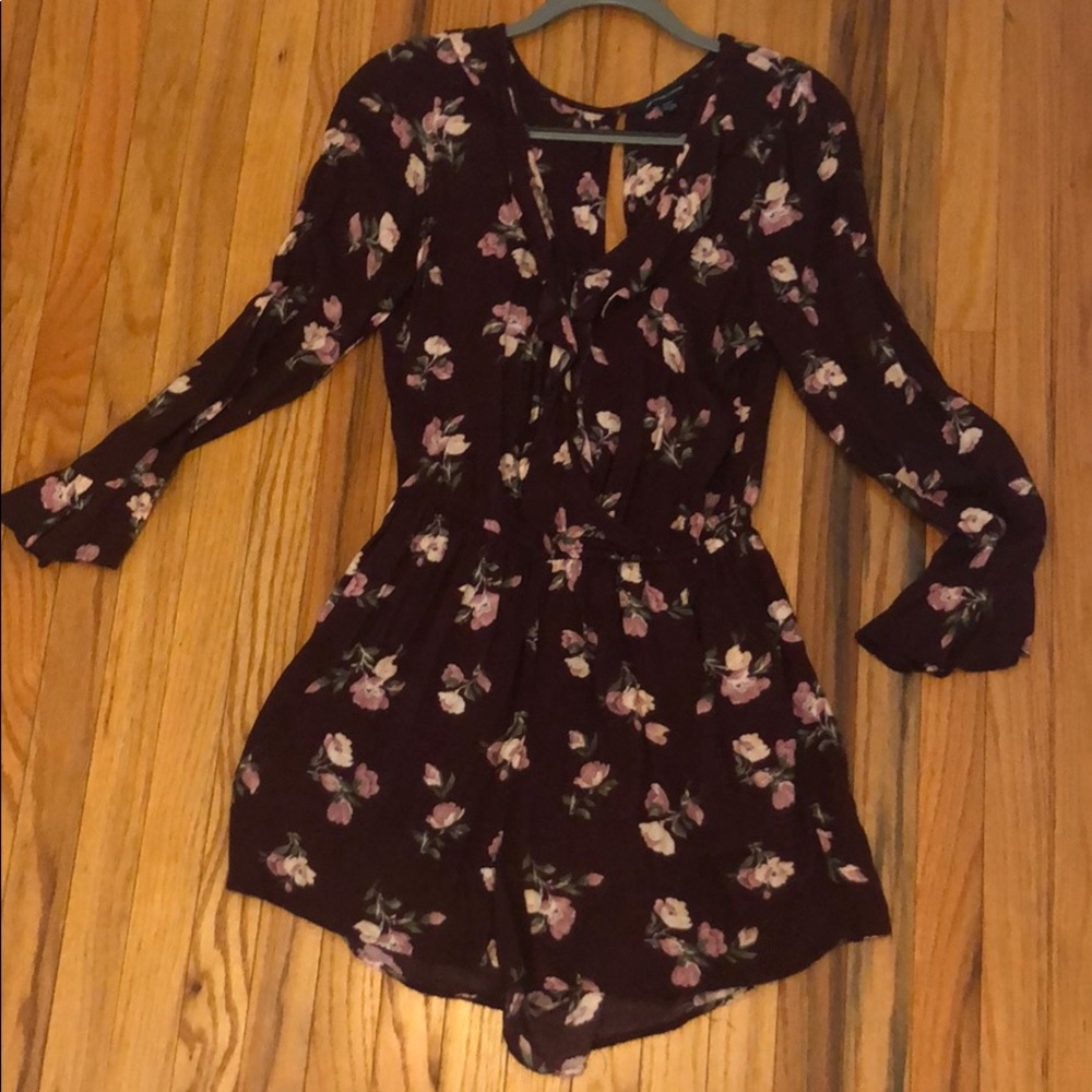 American Eagle Maroon romper